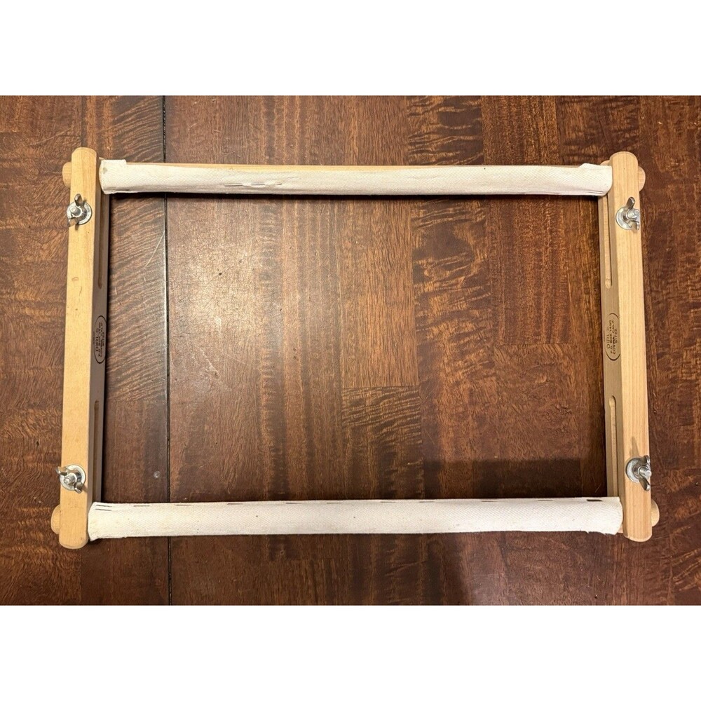 DIRLS Wood Cross Stitch Frames, 16” x 9" Scroll Stitching Holder